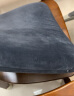 网易严选 乳胶坐垫 93%天然乳胶方形坐垫 居家办公室椅垫沙发垫屁股垫 藏蓝黑  40*40*4cm 实拍图