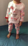 俞兆林（YUZHAOLIN） 童装儿童睡衣春秋纯棉男女童家居服套装中小童衣服童装 气球点点象-粉蓝 80CM 实拍图