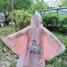 牧萌兒童雨衣帶書(shū)包位男童女童女孩防水斗篷式全身加長(cháng)小孩學(xué)生雨披 獨角獸【加大書(shū)包位 全身防水】 2XL(建議身高120-130cm） 曬單實(shí)拍圖