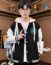 佐優(yōu)品秋冬季棒球服外套男潮牌加絨寬松連帽運動(dòng)百搭青少年學(xué)生加厚夾克 黑色 XL 曬單實(shí)拍圖