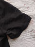 真維斯（JEANSWEST）短袖t恤男夏季新款衣服男裝情侶寬松港風潮流青少年休閑ins風半袖 黑色 小米優(yōu)_K M 曬單實拍圖