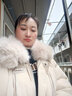 皮爾卡丹（pierre cardin）感超好看短款羽絨服女冬季2025新款仿真毛領(lǐng)厚外套顯瘦女裝 米灰色 XL 曬單實(shí)拍圖