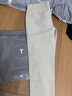 羅蒙（ROMON）輕奢杏色復古水洗棉休閑褲夏韓版簡(jiǎn)約暖男帥氣青年九分褲修身小腳 杏色 33 140-150斤 曬單實(shí)拍圖