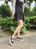 妙麗（Millies）品牌休閑瑪麗珍鞋女平底時(shí)尚搭扣透氣帆布鞋2025夏季新款百搭單鞋 黑色 40 (250mm)  標(biāo)準(zhǔn)碼 曬單實(shí)拍圖