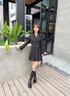 ZHR長筒靴女英倫風(fēng)時(shí)尚百搭騎士靴女潮流氣質(zhì)舒適直筒女靴柔軟親膚厚底增高靴子女 BL77 黑色(單里) 37  曬單實(shí)拍圖