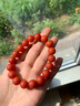 語(yǔ)唐保山南紅瑪瑙手串本命年手鏈云南佛珠柿子紅男女款 【收藏級 一物一證】11mm 曬單實(shí)拍圖