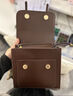 袋鼠背包女雙肩包小眾設計包包情人節潮學(xué)生時(shí)尚多用手提學(xué)院風(fēng)書(shū)包 棕色帶掛件 曬單實(shí)拍圖