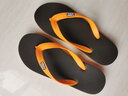 hippobloo泰國進(jìn)口河馬乳膠人字拖鞋男女通款防滑橡膠涼拖鞋 橙棕橙 39 (泰10) 曬單實(shí)拍圖