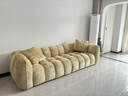 西尺法式奶油風(fēng)復古雪尼爾絨布藝南瓜沙發(fā)現代簡(jiǎn)約客廳直排小戶(hù)型新款 2.4米三人位【正版南瓜沙發(fā)】 進(jìn)口親膚雪尼爾絨布 曬單實(shí)拍圖