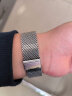 老皮匠 超薄钢带  男女 手表配件 代用CK DW表带 不锈钢表链 米兰编织金属手表带 粗网--银色 22mm 实拍图
