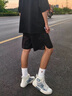 馬克華菲高幫帆布鞋男經(jīng)典板鞋男2025新款潮流男士休閑男鞋夏季百搭牛仔鞋 白藍色 41 標(biāo)準(zhǔn)皮鞋碼數(shù) 曬單實拍圖