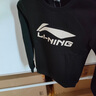 LI-NING KIDS李寧兒童衛(wèi)衣男童女大童春秋新款圓領(lǐng)青少年上衣長袖T恤打底衫 黑色 160 曬單實(shí)拍圖