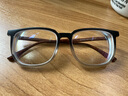 Erilles男女情侶仿木紋腿可配防藍光TR90框架超輕時(shí)尚大框文藝復古男女 砂黑框 167非球面鏡片【留言度數】 曬單實(shí)拍圖