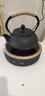 瓷牌茗茶具（cipaiming teaset） 鐵壺手工鑄鐵茶壺生鐵茶壺大容量功夫茶具泡茶燒水壺圍爐煮茶 黑丁鐵壺+簡(jiǎn)約黑電陶爐 0.9L 曬單實(shí)拍圖