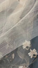 艾方鳥(niǎo)真絲圍巾女春夏高檔桑蠶絲絲巾2024新款時(shí)尚真絲羊毛披肩紗巾 金絲玉蘭灰色 曬單實(shí)拍圖