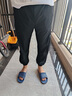 NASALIKE官方潮牌冰絲褲男夏季大碼寬松休閑運(yùn)動(dòng)衛(wèi)褲男速干運(yùn)動(dòng)褲束腳褲男 黑色 L(160-168cm 105-125斤) 曬單實(shí)拍圖