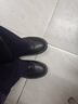 凰巣小皮鞋樂(lè)福鞋女學(xué)生中跟休閑圓頭英倫風(fēng)厚底休閑系帶單鞋 黑色37（偏?。?曬單實(shí)拍圖