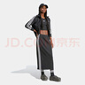 阿迪達斯（adidas）三葉草 外套女裝秋季新款三條紋健身訓練運動服立領防風休閑夾克 IY7278 L 曬單實拍圖