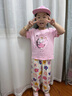 俞兆林（YUZHAOLIN）兒童防蚊褲夏季女童褲子中小童透氣長(zhǎng)褲收腳燈籠褲 手繪花園 曬單實(shí)拍圖