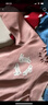 幼歌（YOUGE）嬰幼兒寬松小兔印花連帽兔耳朵加絨衛衣綿軟舒適打底褲 米杏色上衣 90 cm 曬單實(shí)拍圖