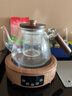 borun HOME 加厚玻璃煮茶壺耐高溫?zé)畨卮笕萘颗莶鑹貒娏苷糁蟛杵骷矣弥笏ú鑹仉娞諣t功夫茶具 A款胡桃木壺+智能胡桃色爐 曬單實拍圖