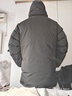 君羽戶外800蓬羽絨服男中長(zhǎng)款冬季加厚保暖工裝風(fēng)大鵝絨服52035 黑色 2XL （推薦176-190斤） 曬單實(shí)拍圖