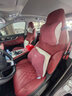 愛(ài)車(chē)屋（ICAROOM）汽車(chē)頭枕腰靠座椅護頸枕乳膠靠墊靠枕運動(dòng)座椅 適用奔馳寶馬奧迪 【5A抗菌絲緞面料】套裝-煙波紅 曬單實(shí)拍圖