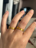 六福珠寶足金諾言黃金戒指情侶結(jié)婚對(duì)戒款實(shí)心單只活口戒 計(jì)價(jià) GDGTBR0042 5.08克(含工費(fèi)345元)女款 曬單實(shí)拍圖