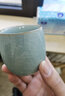 沉弗茶杯龍泉青瓷哥窯冰裂茶杯陶瓷品茗杯主人杯功夫小茶杯泡茶杯 六色杯（哥米黃） 曬單實拍圖