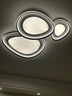 VVS全光譜客廳燈吸頂燈大燈led廣東中山燈具套餐鵝卵石全屋燈飾大全 【客廳燈】112*93cm智能調(diào)光 曬單實拍圖