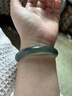巫記庫里藍(lán)手鐲玉髓手鐲子玉石瑪瑙玉鐲荔枝凍高冰透少女款送女友禮物 高冰種58圈口（100-120斤） 曬單實(shí)拍圖