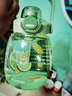 富光 水杯大容量塑料兒童水杯吸管帶背帶戶(hù)外運動(dòng)水壺大肚杯茶隔雙飲 tritan材質(zhì)-清動(dòng)綠色1200ml 曬單實(shí)拍圖