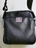 Walker Shop單肩/斜挎包男【甄選頭層牛皮面料】豎款商務(wù)休閑男士小背包 黑色 小號（19*22*6cm） 曬單實(shí)拍圖