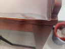美凡居（meifanju）透明桌垫桌布防水防油防烫桌面垫pvc餐桌垫隔热垫茶几书桌软玻璃 无味磨砂2.0mm【食品级】 60*60cm 实拍图