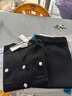 歌莉婭 冬季新品  小香風(fēng)恒溫羊毛毛織套裝1BCCAA340 00B黑色 XL 曬單實(shí)拍圖