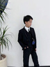 羅蒙兒童西裝套裝帥氣男童禮服鋼琴六一演出服中大童小男孩西服外套秋 西服+長褲+領帶 150 曬單實拍圖