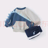 JELLYBABY【加絨恐龍印花】2024冬季加絨套裝男童衛(wèi)衣運動長褲兩件套 藍(lán)色 100 曬單實拍圖