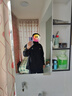際新款23式三合一沖鋒衣防寒服可拆卸魔術(shù)貼保暖反光條加絨外男華 黑色外套+內膽（送紅旗魔術(shù)貼） XL【140左右】 曬單實(shí)拍圖