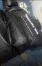 OEMG立領(lǐng)pu皮棉服男女冬季防潮牌風(fēng)oversize寬松棉衣外套情侶裝上衣服 黑色 XL[建議125-140斤] 曬單實(shí)拍圖