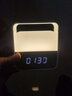 美的（Midea） led鬧鐘燈起夜嬰兒夜燈喂奶哺乳母嬰燈床頭燈臥室時(shí)鐘送禮小夜燈 拾夕典雅白 曬單實(shí)拍圖