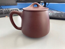 楓嵐情 宜興紫砂杯原礦老紫泥國工純手工蓋杯男士大容量家用泡茶杯高檔 老紫泥石瓢杯 曬單實(shí)拍圖