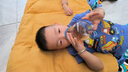 益特龍 奶瓶PPSU大寶寶嬰兒吸管奶瓶飲水杯學(xué)飲吸管杯水壺6個(gè)月1歲2歲 恐龍藍(lán)300ML 曬單實(shí)拍圖