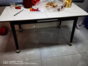 聚堂部落 餐桌  巖板餐桌椅組合折疊北歐可伸縮家用小戶型簡(jiǎn)約輕奢長(zhǎng)方形 莉莎白無(wú)爐 一桌四椅 160cm 130-160伸縮餐桌 曬單實(shí)拍圖