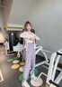 MAXRUN WORLD運(yùn)動褲女寬松束腳休閑褲大碼春秋季戶外速干褲瑜伽健身褲 閃蝶粉 3XL 曬單實(shí)拍圖