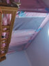 南极人大学生宿舍拉链两用蚊帐床帘一体上铺下铺宿舍遮光帘男女生寝室单人床蛟帐含支架床幔 仙人掌DFBL 0.9米床上铺（宽0.9x长1.9x高1.1m） 实拍图