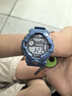 WATCH ME學(xué)生手表男青少年運動(dòng)電子表小學(xué)生初中生高中生時(shí)尚電子手表兒童 黑藍-大號 曬單實(shí)拍圖
