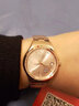 歐力派女士手表女款時(shí)尚氣質(zhì)全自動(dòng)機械女表皮帶款背透防水女式腕表禮物 玫瑰金面鋼帶 曬單實(shí)拍圖