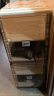 蚂蚁盒子（MAYIHEZI）免安装可折叠鞋盒茶色塑料鞋柜门口收纳防尘防潮鞋盒 1列4层4格 实拍图