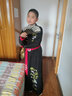 歲歲靚 兒童漢服男兒童漢服男小王爺公子少爺服中國風(fēng)改良唐裝長(cháng)袍馬褂國學(xué)服 黑色  帶折扇 160 (適合身高155-165厘米) 曬單實(shí)拍圖