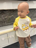 纖絲鳥（TINSINO）兒童長袖T恤男女童t恤純棉卡通印花百搭打底上衣中小童衣服童裝 曬單實拍圖